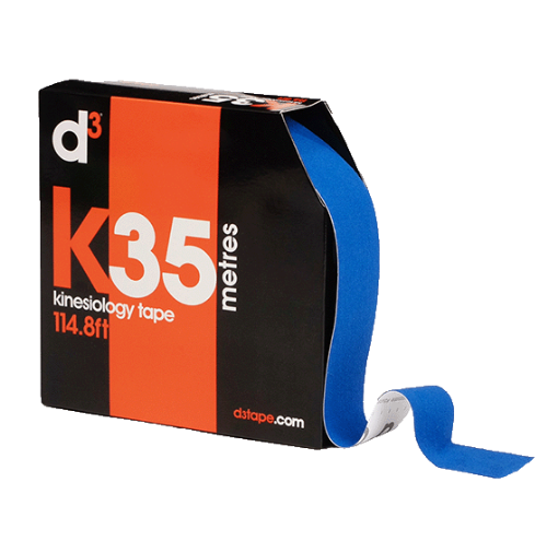 Immagine di K35 Nastro Kinesiologico Blu Royal 5cm x 35m - d3Tape
