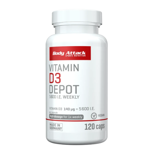 Immagine di Vitamina D3 Depot - 120 capsule Body Attack