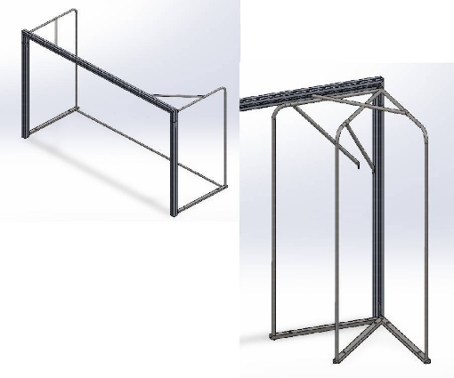 Immagine di Poarta Handbal Aluminiu - 3x2m, pliabila