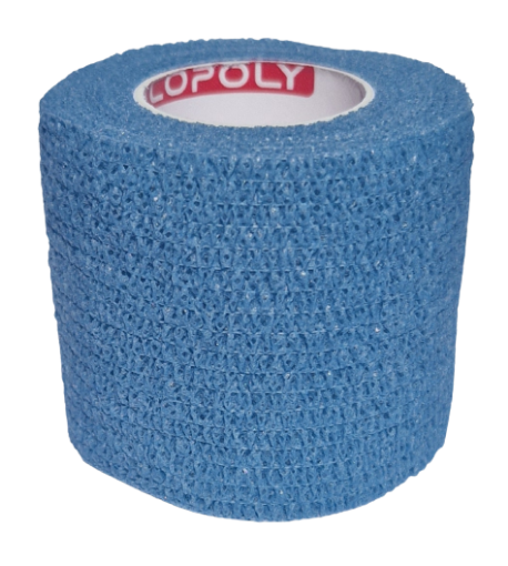 Immagine di Bendaggio elastico autoaderente 5cm - Blu Azzurro