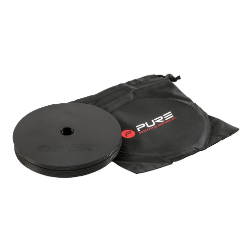 Immagine di SET DI 10 TOVAGLIETTE PIANE P2I NERE