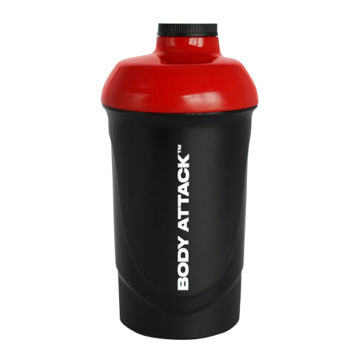 Immagine di SHAKER NERO/ROSSO 600 ML BODY ATTACK