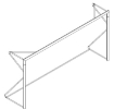 Immagine di Porta da calcio mobile in alluminio 4 × 2 m — Ø80 mm con rete inclusa — VI 6028