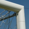 Immagine di Porta da calcio fissa in alluminio 5 × 2 m con rete inclusa — VI 5922