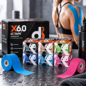 Immagine per la categoria d3Tape X6.0 Waterproof – nastro kinesiologico 5 cm x 6 m